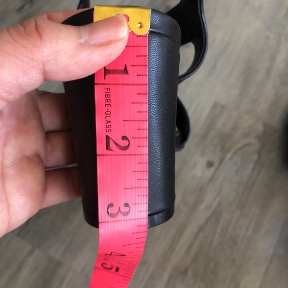 Le Chateau Cris-Cross Block Heel Leather Sandals - Picture 12 of 13